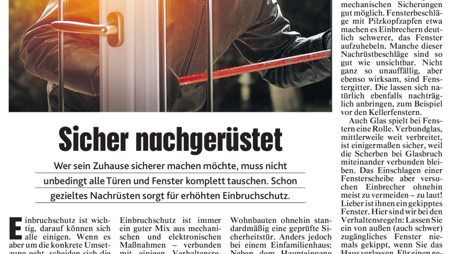 Sicherheitsbeitrag aus der Wohnkrone vom 16.04.2025